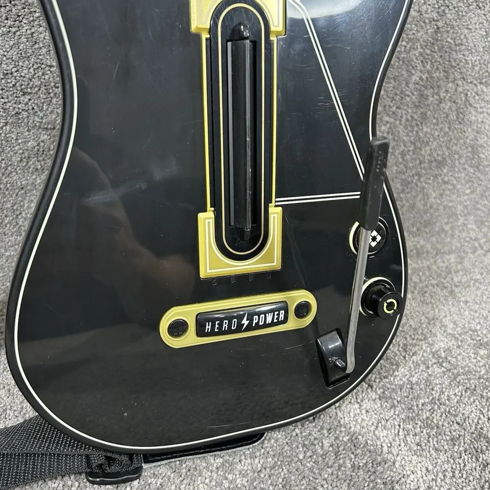 Guitar Hero Activision Power Wireless Guitar Model 0000654 PS3 Xbox 360 Untested
